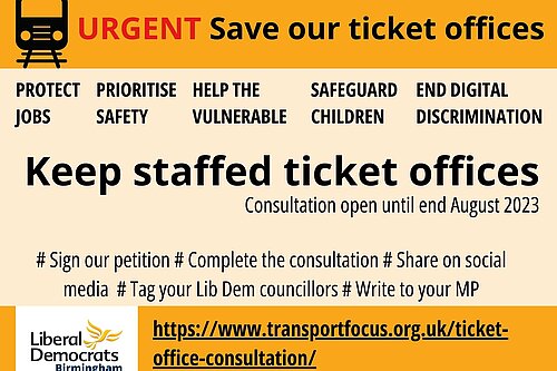 Train ticket style campaign poster