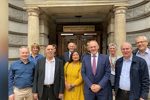 Liberal Democrat Council Group Photo with Ed Davey