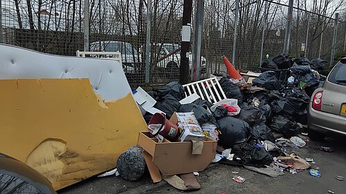 A waste pile in Birmingham