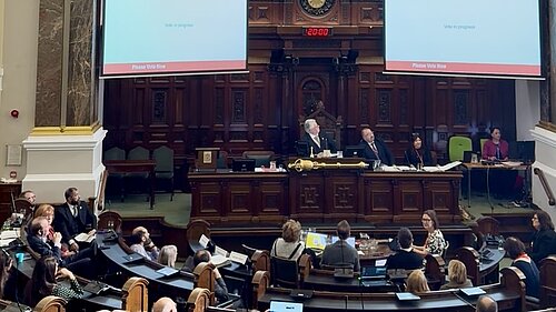 Voting during the Reconvened City Council Budget Meeting