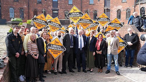 Sir Ed Davey launching 7th May election campaign in Birmimngham